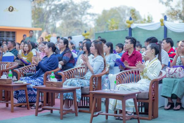 Guests, staff and families at the school opening ceremony, photo 3